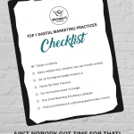 shmaak it marketing digital marketing checklist