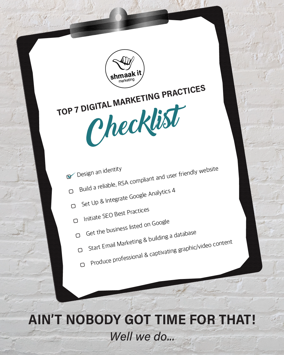 7 Top Digital Marketing Practices Checklist shmaak it marketing